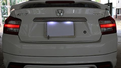 วิธีเปลี่ยนหลอดไฟส่องป้ายทะเบียน Honda City /LED SMD T10 License plate  light bulbs replacement