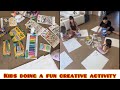 KIDS DOING A FUN CREATIVE ACTIVITY!!!