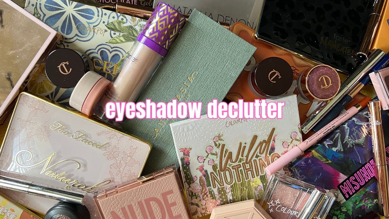 Eyeshadow Palette Declutter Decluttering My ENTIRE Eye Makeup
