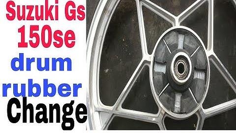 SUZUKI GS 150se DRUM RUBBER CHANGE VERY EASY AT HOME@kashifsuzukicentre