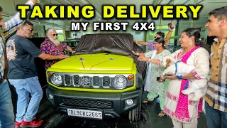 Finally !!! TAKING DELIVERY 🔥 My First 4X4 | MARUTI SUZUKI JIMNY