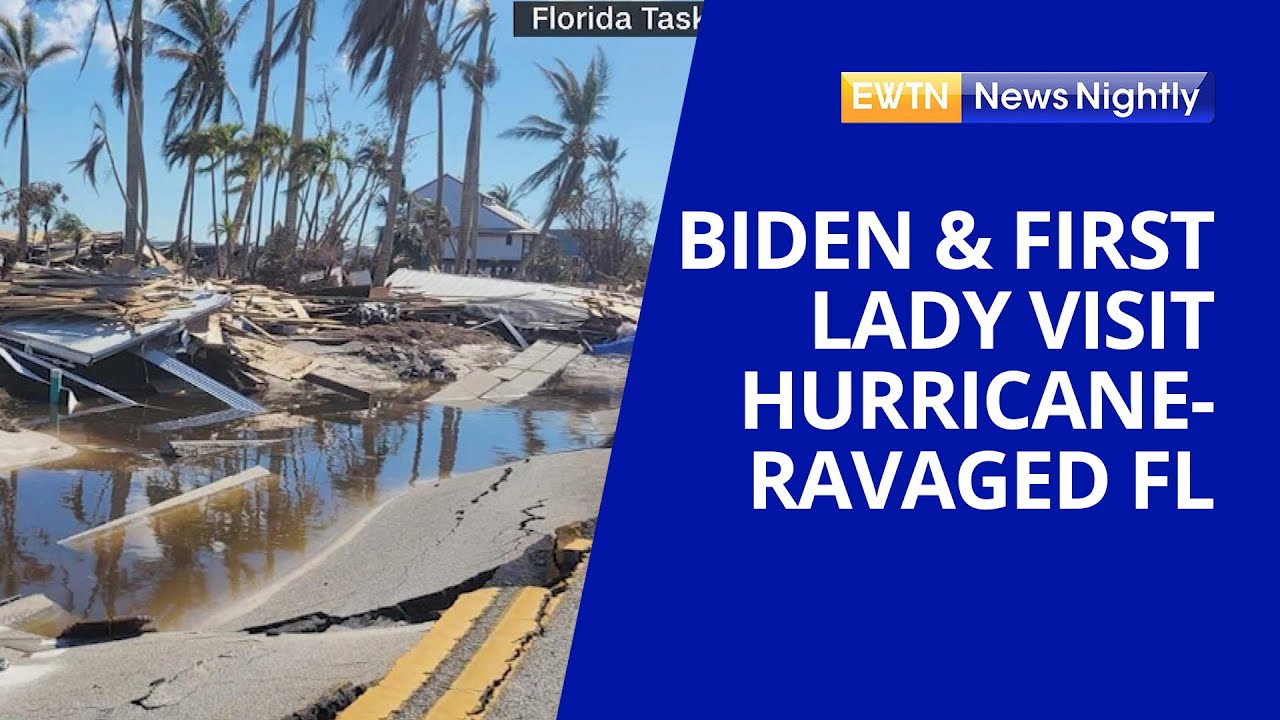 President Biden & First Lady Jill Visit Residents of Hurricane-Ravaged Florida | EWTN News Nightly