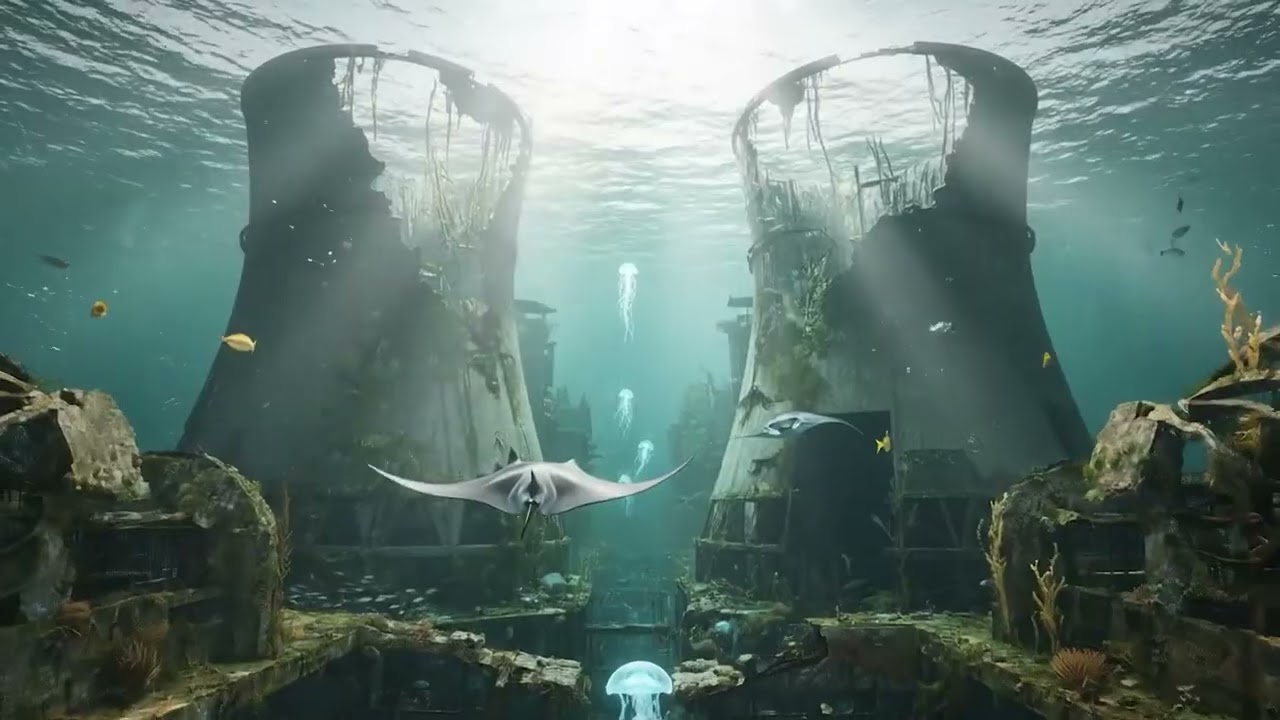 A Ruined City Submerged in Seawater  | The sound of ruins overgrown with trees.