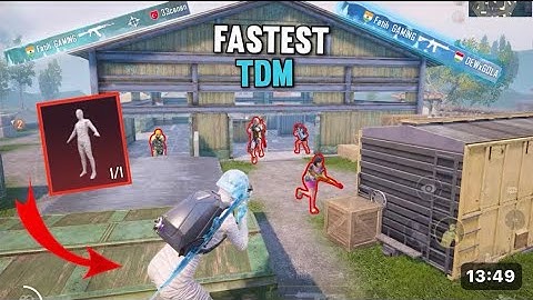 BGMI TDM GAMEPLAY !! FASTEST TDM PLAYER (PART-2)