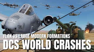 Ridiculous Modern Formations VS Heavy Flak & Brrrt! V41 | DCS World 2.7 Modern Flight Sim Crashes