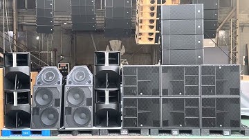Sound Check of TPA Kama 1081 dual 10” three way line array speaker and K 121 single 21” subwoofer