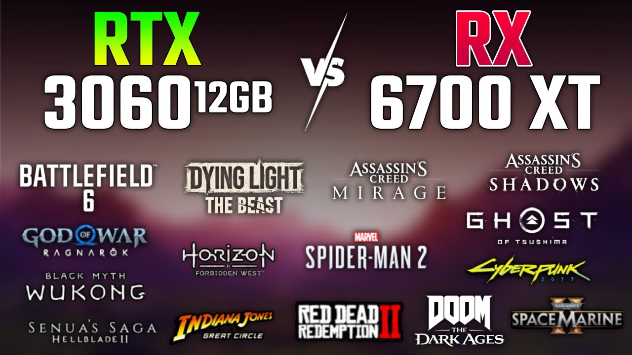 RTX 3060 vs RX 6700 XT | Test in 15 Games | 1080p - YouTube
