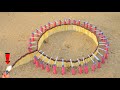 Crackers Experiment | Matchsticks Chain Reaction Domino Amzing Experiment