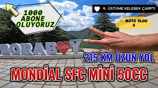 Mondi̇al Sfc 50 Cc İle Uzun Yol 215 Km Yol Yaptim Merzi̇fon Borabay Gölü Kelebek Çapti Kameraya