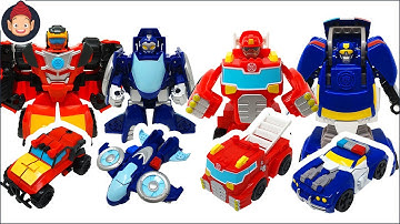 Transformers Rescue Bots Academy Toys - Hot Shot Whirl Wedge Hoist Heatwave Chase Boulder Blades
