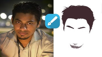 How to create Vector art base lines on your android mobile or tablet | basic |