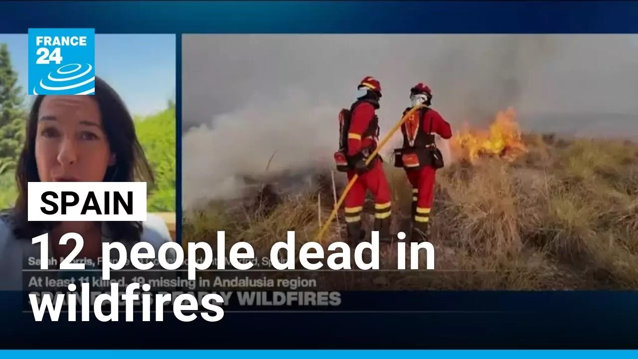Spain faces deadly wildfires, at least 12 killed, 19 missing in Andalusia • FRANCE 24 English