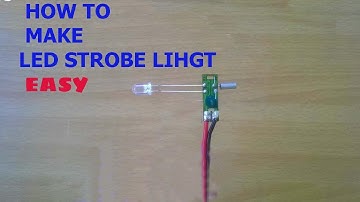 How Make Strobe light LED light Easy Circuit from an old watch machine | Police strobe light easy