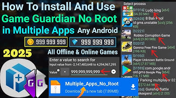 How To Install And Use Game Guardian in Multiple Apps No Root Any Android || 2025