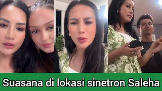 Sinta Bachir & Teuku Ryan Saat Di Lokasi Syuting