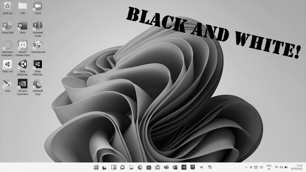 New Black And White Mode In Windows 11 YouTube