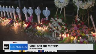 Thousands gather on second night of vigils for victims of Monterey Park shooting