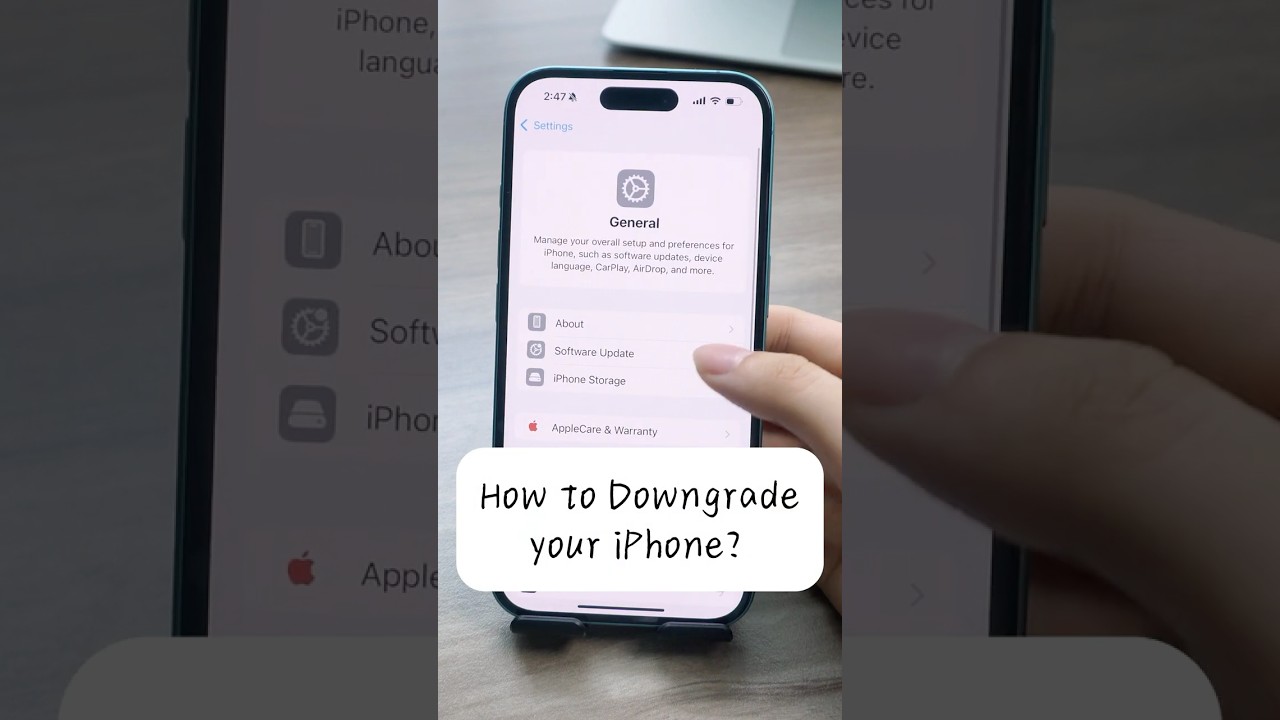 😎How to Downgrade iOS18/17? Full Guide Here!#fyp