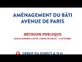 Amnagement du bti avenue de paris  prsentation du projet