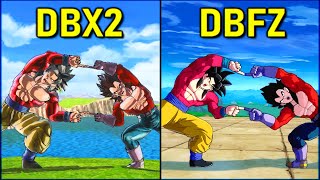 All Fusions \& Transformations | DBFZ vs DBXV2 [SSJ-SSJ2-SSJ3-SSJ4-SSGSS-UI-MUI] Ultra Instinct