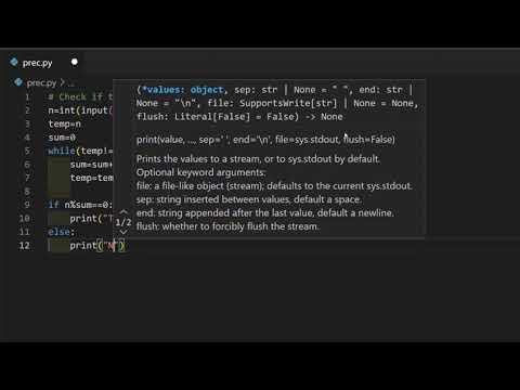 PYTHON PROGRAM TO CHECK HARSHAD NUMBER || NIVEN / HARSHAD NUMBER ...