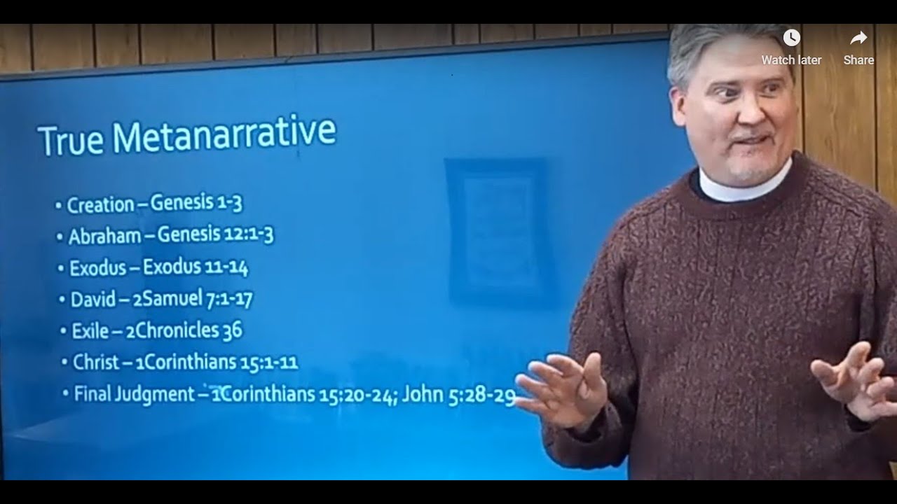 A Change in Metanarrative:  Session 1 - Genesis