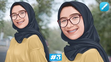 CARA MEMBUAT VECTOR ART DI INFINITE DESIGN (hijab) || SpeedArt #3