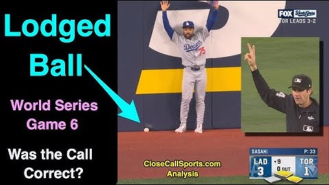 Stuck Ball in World Series Keeps Blue Jays From Scoring Late in Game 6 - Was it the Correct Call?