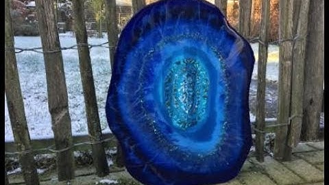 157. Free Form Resin Geode. Unmolding/Cleaning Storage Weather Cord/End Result