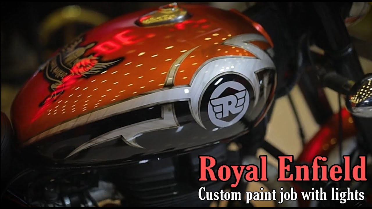 Months PAINT Job On Royal Enfield Classic 500 Stealth Black