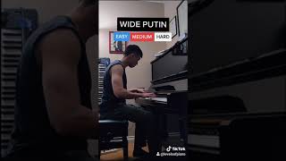 3 Levels of Wide Putin on Piano