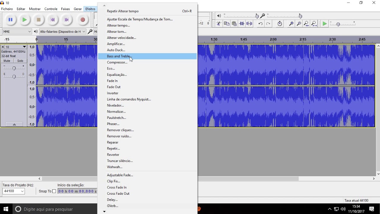 COMO AUMENTAR O GRAVE DA MUSICA PELO AUDACITY PARTE 2 ...