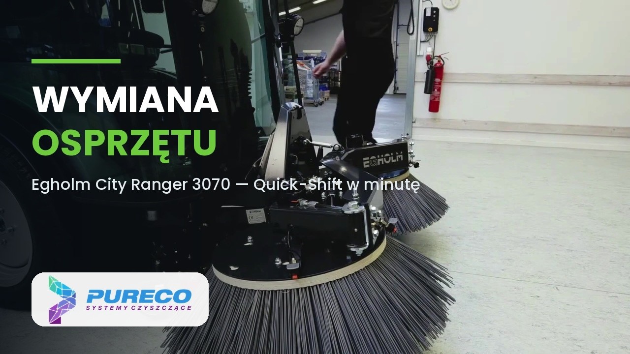 Film PURECO z lektorem: wymiana osprzętu Quick-shift w Egholm City Ranger 3070