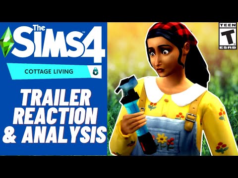 COTTAGE LIVING TRAILER REACTION & ANALYSIS-- WHAT I REALLY THINK - SIMS 4 2021