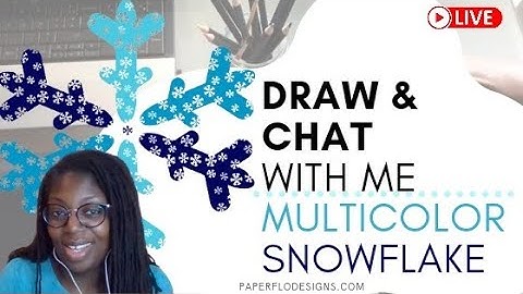🙋🏾Multicolor Snowflake - Draw with me in Inkscape