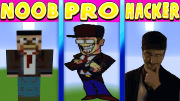 Minecraft Pixel Battle NOOB vs PRO vs HACKER FNF Nostalgia Critic