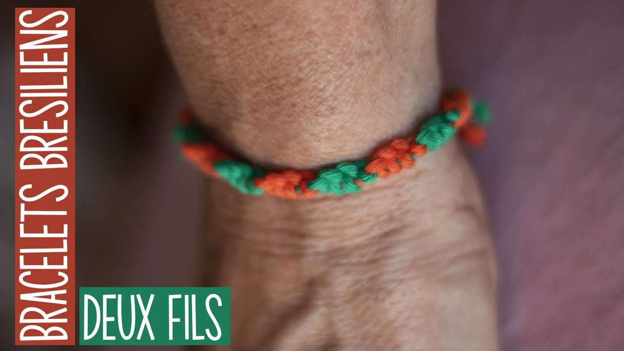 Bracelets brésiliens 2 fils - Bricolage pour enfants - YouTube
