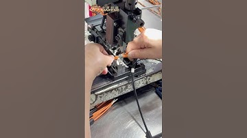 🔌 How Semi-Automated Terminal Crimping Works. #cable #wiring #factory
