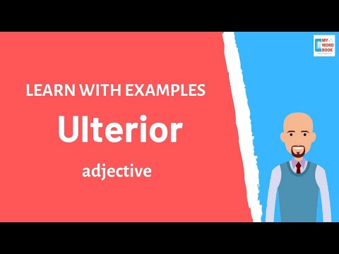 Ulterior | Meaning with examples | Learn English | My Word Book