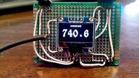 часы OLED ардуино