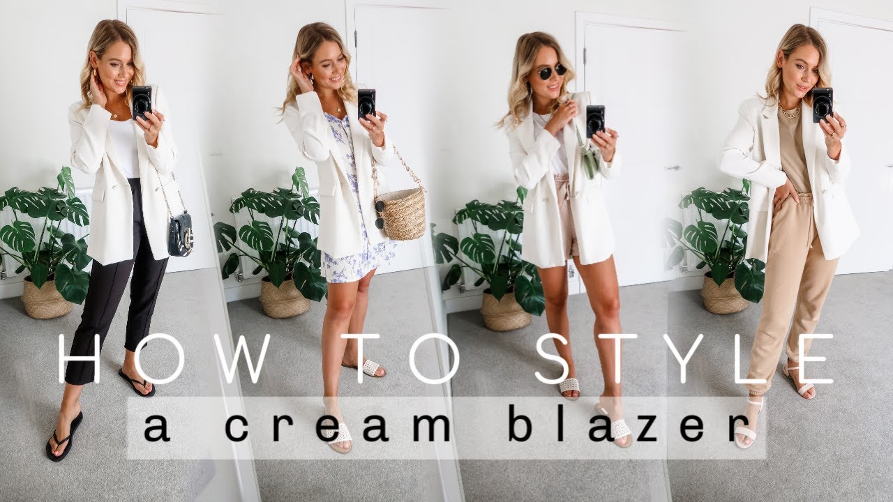 STYLING A CREAM BLAZER: SUMMER STYLING SERIES! | Charlotte Beer - YouTube