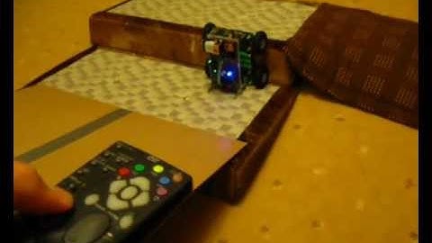 Remote controlled robot goes uphill