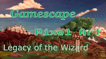 Videogame Landscape PIXEL ART - Legacy of the Wizard - Relaxing Tutorial Time Lapse with Commentary