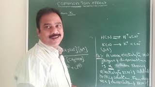 Common ion effect || IONIC EQUILIBRIUM-9 ||Explained in English & telugu | Jee/Neet/Eamcet