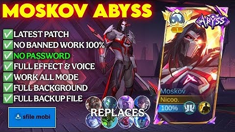 Moskov Abyss Skin Script No Password | Full Effect & Voice | Latest Patch