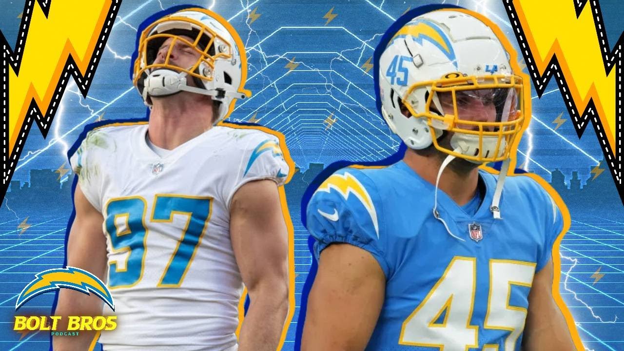 SIGNED🚨 Zander Horvath & Blake Lynch BOLT BROS LA Chargers 