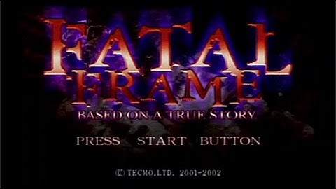 #SuperOldGameSaturday - Fatal Frame (PlayStation 2) - Part 1