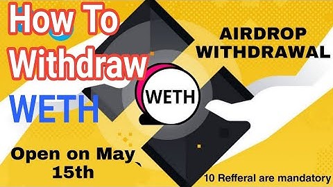 WETH Withdrawal, #howtowithdrawWETH #WETH