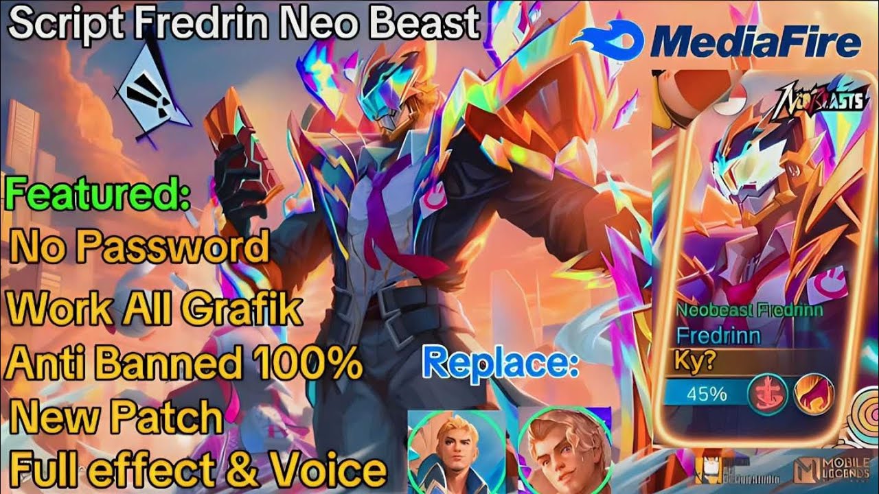 Script Skin Ban New Patch!! Script Skin Fredrin Neo Beast | No Password | Full Effect ...