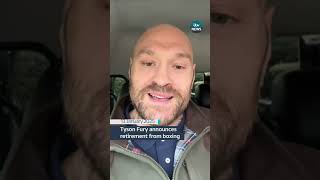 Tyson Fury announces retirement from boxing #itvnews